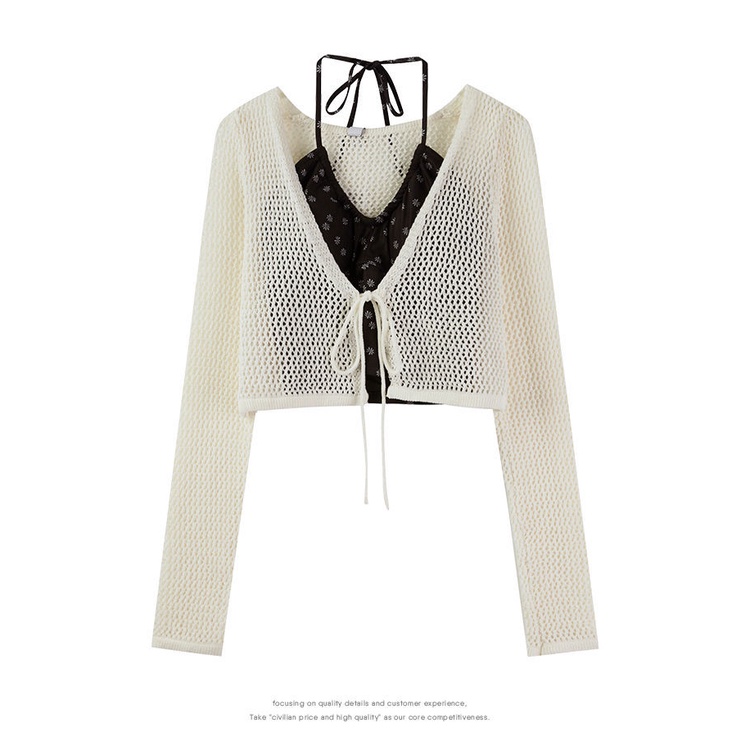 Áo Hai Dây Cổ Chữ v Phong Cách Hàn Quốc Mới Cho Nữ