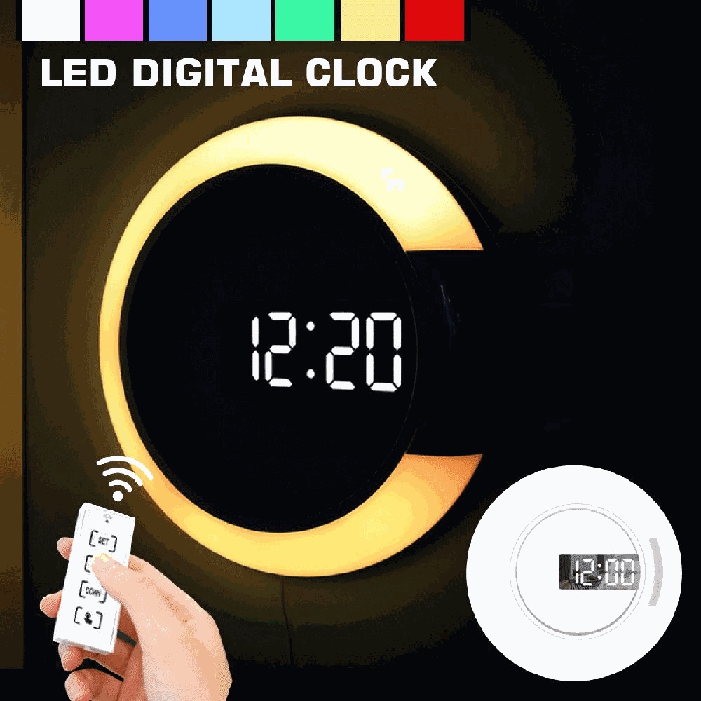 Đèn LED Để Bàn Có Báo Thức Và Nhiệt Độ