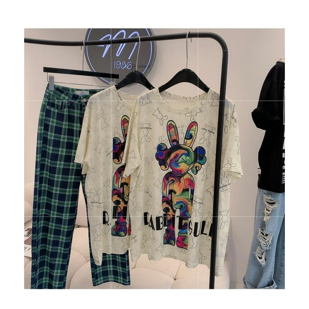 Áo Phông GUCCI KAWS RABBIT Loang Mẫu Hót Nhất