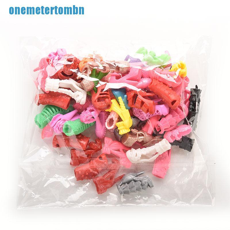 15 / 30 / 60 Đôi Giày Cao Gót Nhiều Kiểu Dáng Cho Búp Bê Barbie