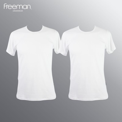Áo thun nam Freeman, cổ tròn tay ngắn, chất liệu cotton thoáng mát TSF313 [Combo 2]