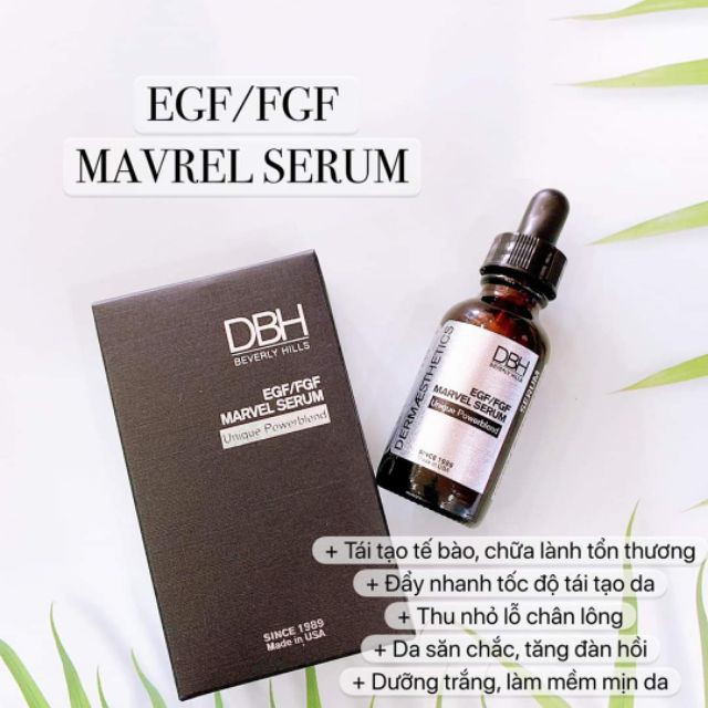 Serum 💦 FREESHIP 💦Tinh chất tăng tốc độ tái tạo da DBH EGF/FGF Marvel Serum 29ml