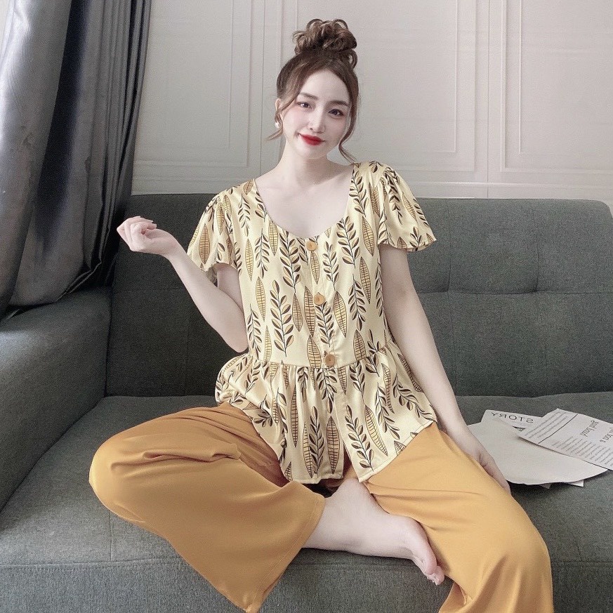 Bộ dài TN lụa latin phối cổ tròn BBD | BigBuy360 - bigbuy360.vn