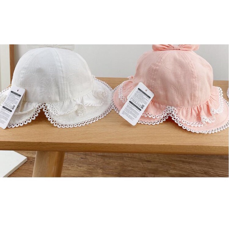 Mũ nón vành viền bèo cho bé 1-3 tuổi tiểu thư cực xinh MVB01