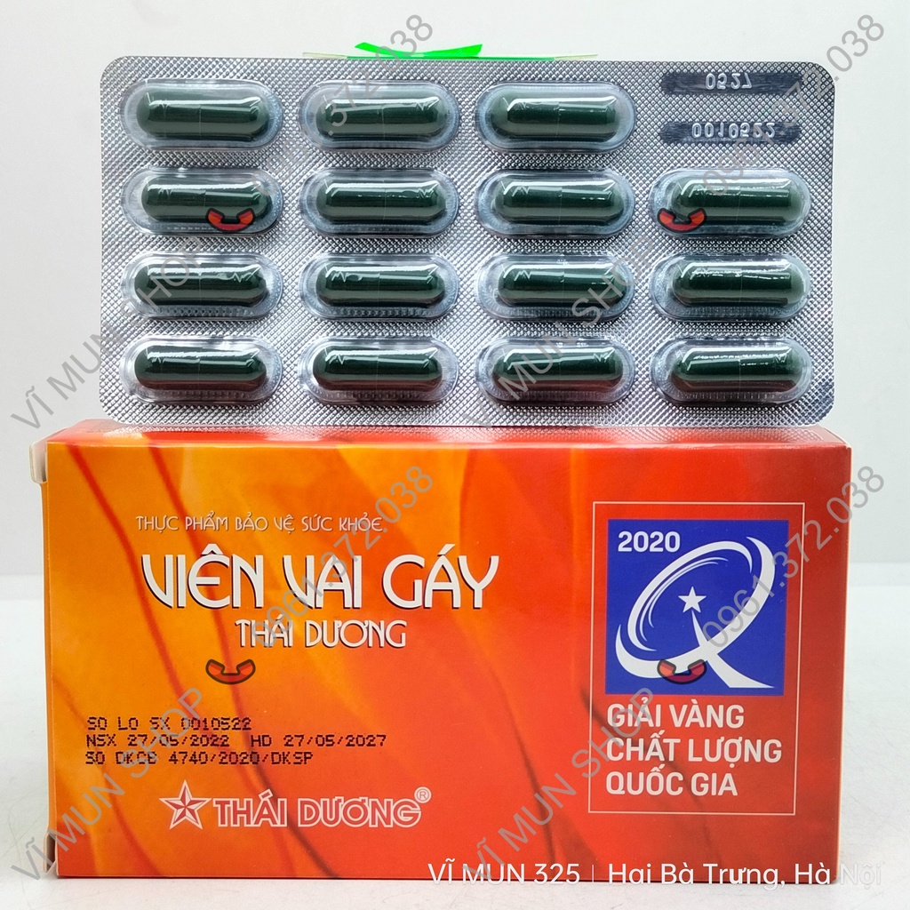 Viên vai gáy Thái Dương giảm đau mỏi vai gáy
