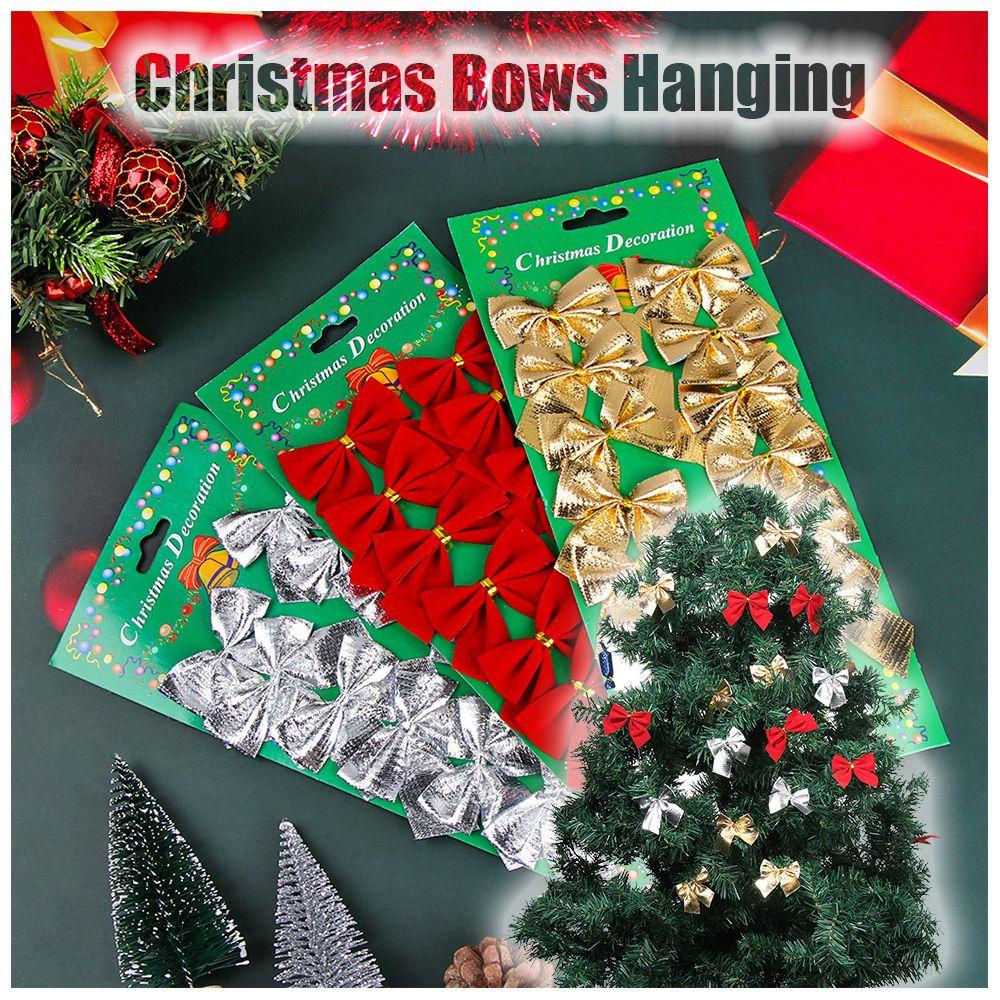 CONOPERY Bộ 12 Nơ Trang Trí Giáng Sinh Thời Trang DIY