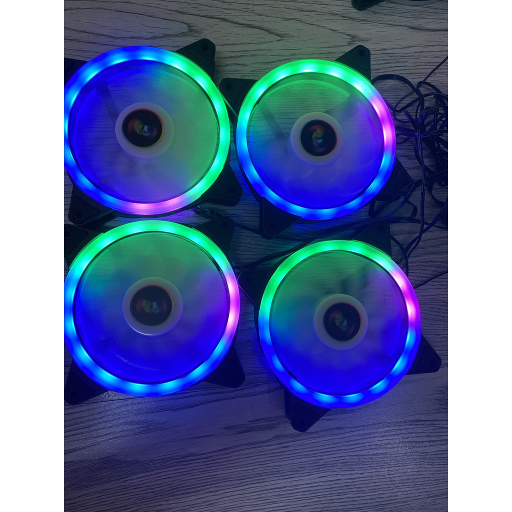 Bộ  5 Fan led RGB + hub