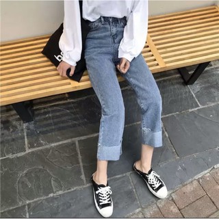 QUẦN JEANS GẤP GẤU