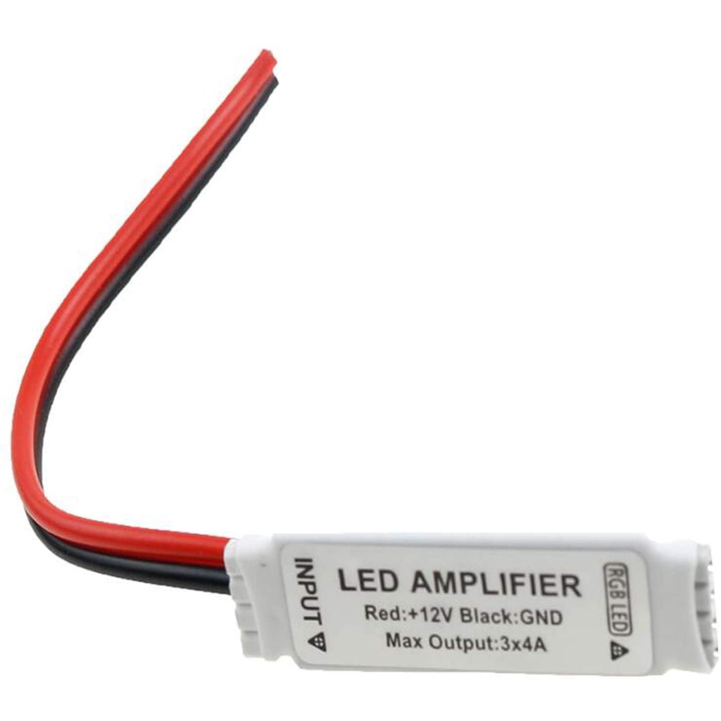 Bộ khuếch đại lặp lại dải LED RGB di động nhỏ DC12V 3 * 4A 144W cho SMD SMD 5050/2835/3528/5730/5630/3014