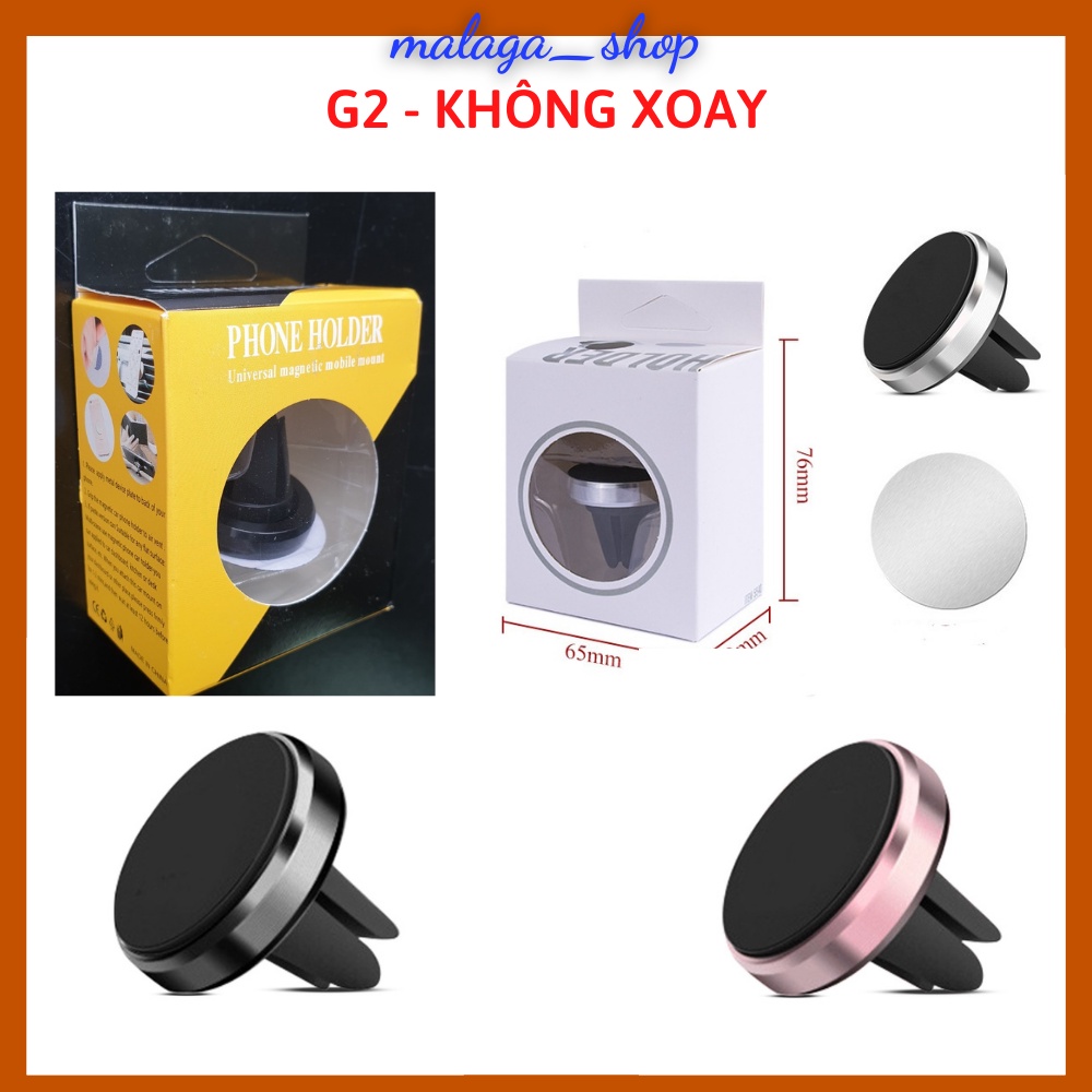 Giá đỡ điện thoại trên ô tô, gắn cửa gió điều hòa, nam châm hút chắc chắn GDT-CG