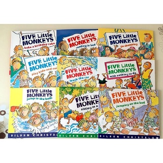 [Freeship]Bộ Nhập - Full 9c + Mp3 - Five Little Monkey