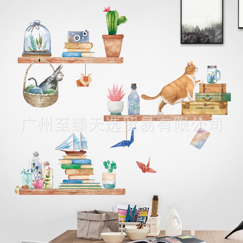 TRANH DECAL DÁN TƯỜNG PHÒNG NGỦ - DECOR TRANG TRÍ PHÒNG KHÁCH PHONG CÁCH VINTAGE HÀN QUỐC