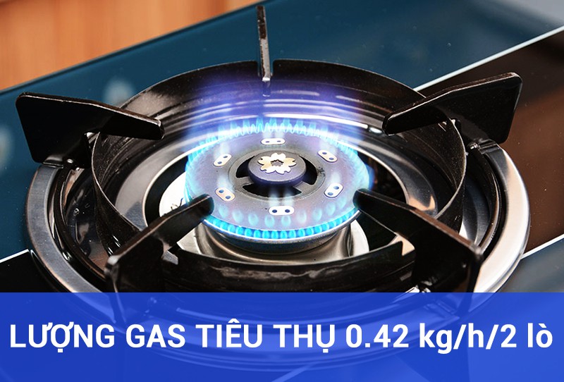 Bếp gas Sakura SA-692SG ( Hàng Trưng Bày )Đầu đốt bằng đồng thau cho ngọn lửa xanh và mạnh.