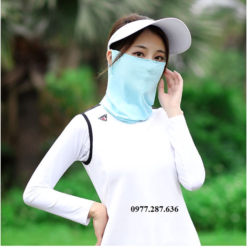 Khẩu trang golf nữ chống nắng tia UV PGM thời trang mềm mại thoáng khí thấm hút mồ hôi cực tốt KT003