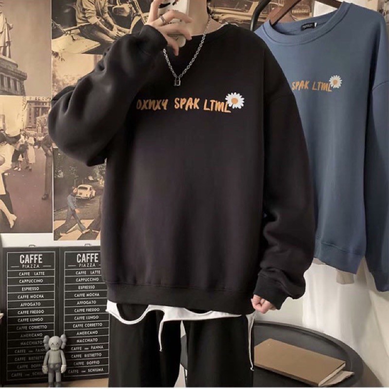 Áo hoodie  Nam nữ in hình Hoa Cúc chất nỉ dày dặn, phong cách cá tính thời trang