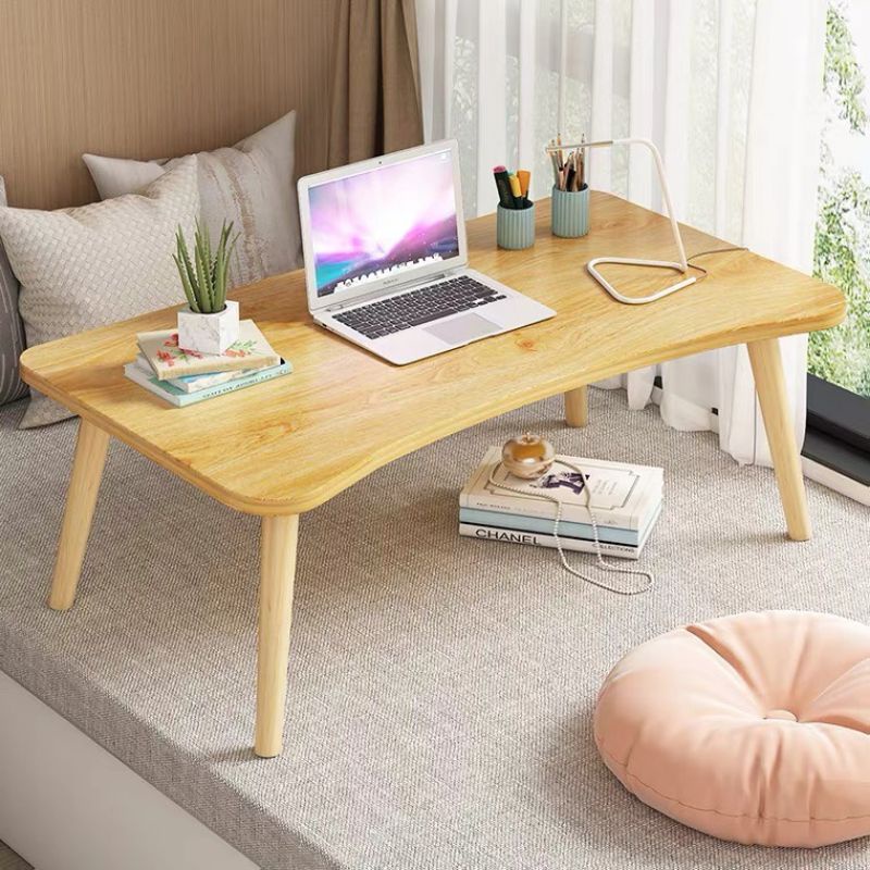 Bàn làm việc bàn học ngồi bệt cạnh lượn màu gỗ sồi T26