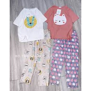 Bộ mặc nhà quần dài áo cộc