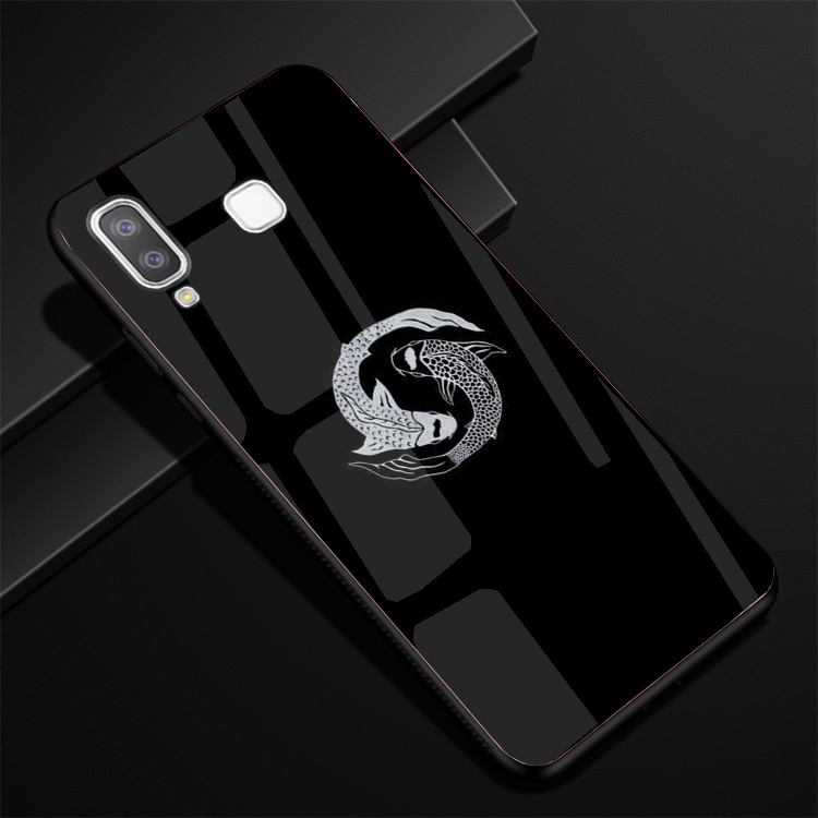 Ốp Lưng Kính SAMSUNG GALAXY A8 STAR Hình in 3D sáng bóng cao cấp