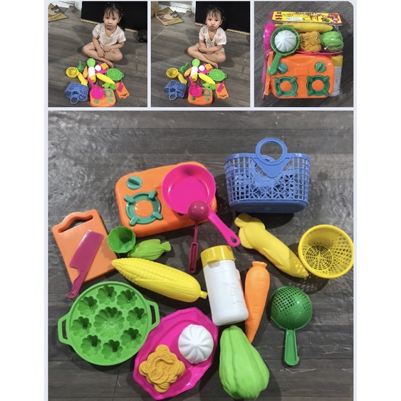 Bộ đồ chơi nhà bếp loại to 19 chi tiết bằng nhựa - Smart Baby