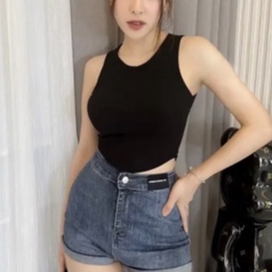 Áo ba lỗ croptop nữ tăm gân nữ vạt bầu cổ tròn dáng ôm kiểu dáng mới trẻ trung cá tính