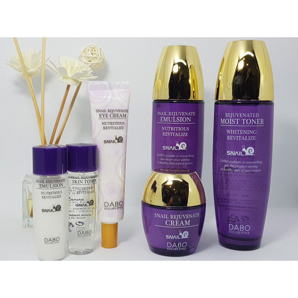 Bộ sản phẩm dưỡng da DABO Snail Rejuvenate