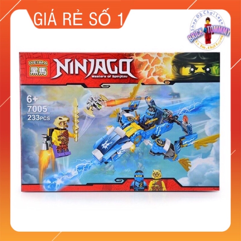 [ Không Hộp ] Đồ Chơi Xếp Hình Lego Ninjago Heima 7005 Máy Bay Của Jay