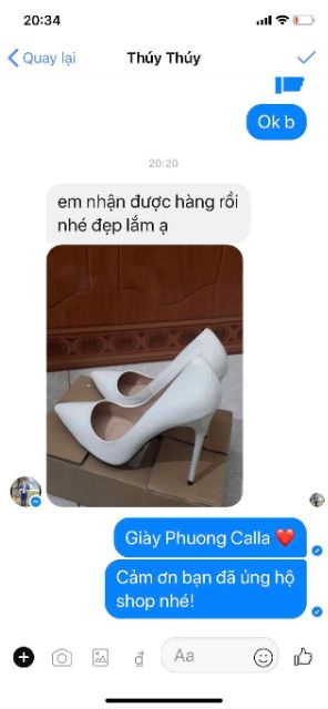 Cao gót CALLA đế đỏ màu trắng