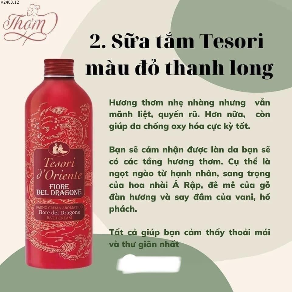 Sữa tắm nước hoa Ý Tesori d'Oriente chính hãng 500ml