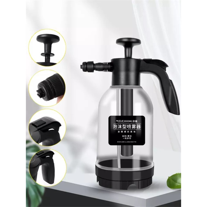 Bình xịt bọt tuyết, bình bọt tuyết rửa xe tiện lợi dung tích 2L -bình xịt tạo bọt rửa xe