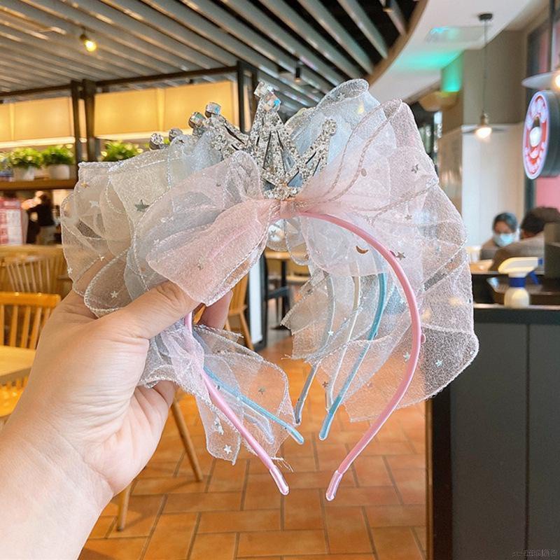 Băng đô cài tóc hình vương miệng công chúa thiết kế đơn giản thời trang Hàn Quốc cho bé