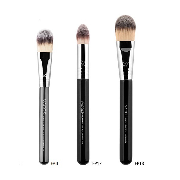 Cọ tán nền Vacosi Pro đầu dẹp nhỏ FP11 / dẹp lớn FP18 / nhọn FP17