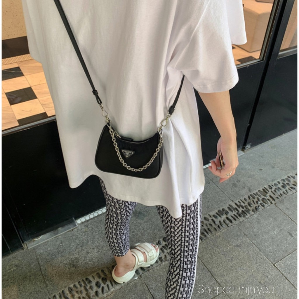 [Mã WAMT2405 giảm 10K đơn 0K] [SẢN PHẨM MỚI-SIÊU HOT] Túi đeo chéo siêu mini prad.a có thể kẹp nách 2021 | BigBuy360 - bigbuy360.vn