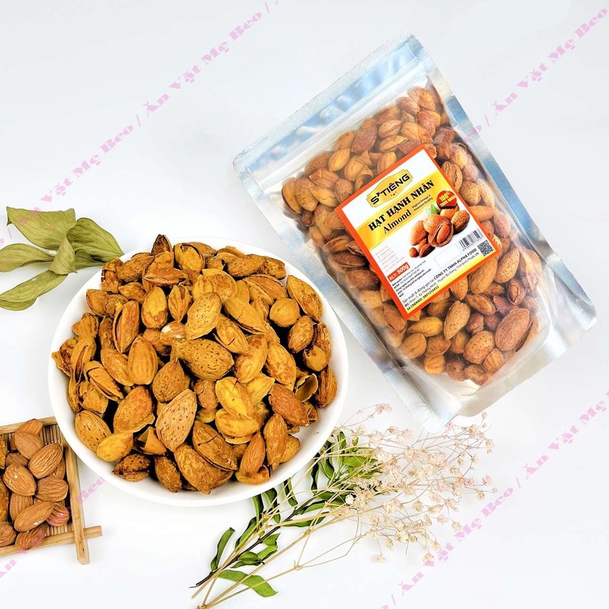 Hạt Hạnh Nhân Mỹ Rang Bơ Túi Zip 500Gr