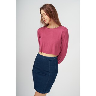 Chân váy jean dáng bút chì