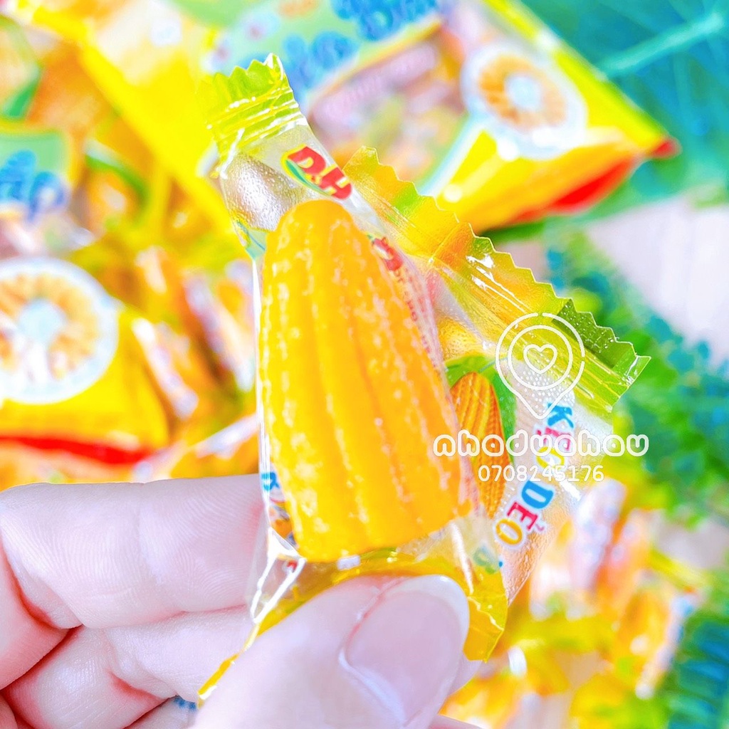 Kẹo dẻo bắp ngô sắc màu phủ đường nhuyễn đặc sản VN gói 500/1000gam