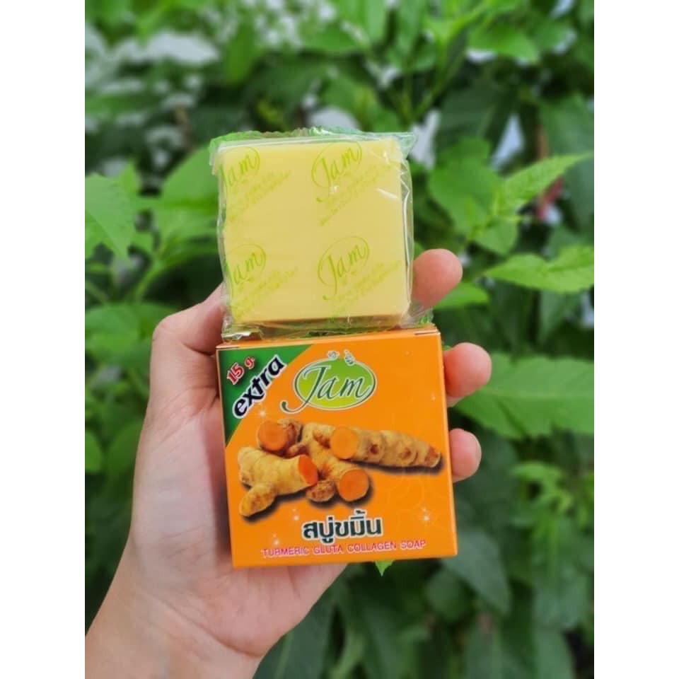 Lốc 12 Cục Soap Cam Galong / Xà phòng nghệ JAM Turmeric Gluta Collagen Soap Thái Lan | BigBuy360 - bigbuy360.vn