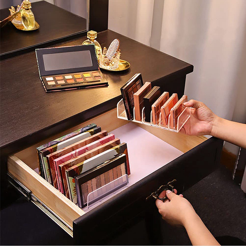 Set 2 Giá Đỡ Bảng Phấn Mắt 7 Ngăn Chia 2 Kích Thước Sắp Xếp Gọn Gàng