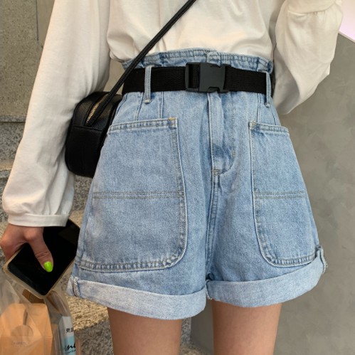 Quần Short Bò Nữ, Quần Jeans Nữ Đùi Phong Cách Hàn Quốc Trẻ Trung - SHORTBO