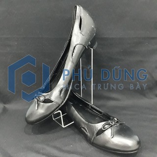 [COMBO 10] Kệ Đế Mica TRONG SUỐT Trưng Bày Giày/Dép Kiểu Chữ L