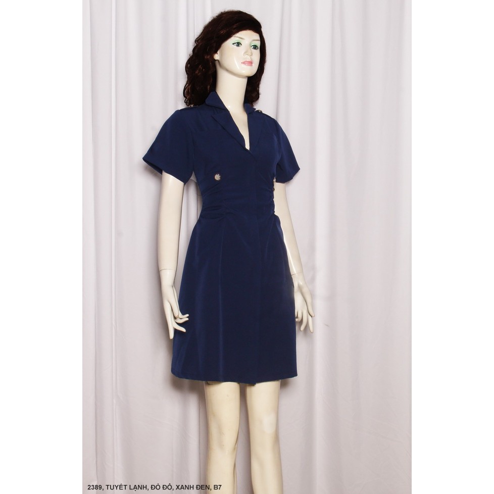 ĐẦM THUN XÒE CỔ SƠ-MI PHÙ HỢP CHO CÔ NÀNG CÔNG SỞ (CÓ NHIỀU MÀU VÀ SIZE)