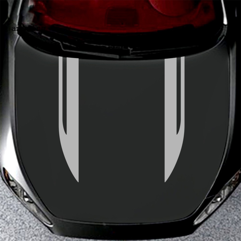 FENDER Set 2 Đề Can Dán Trang Trí Xe Hơi Đua Họa Tiết Kẻ Sọc