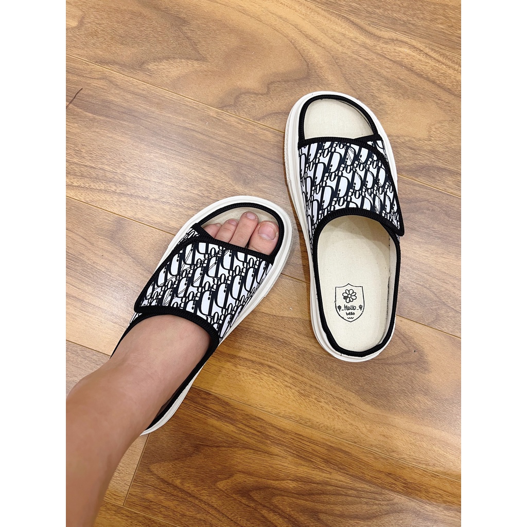 (VIDEO) Dép nữ mùa hè bản Diorrr vân siêu đẹp nữ tính