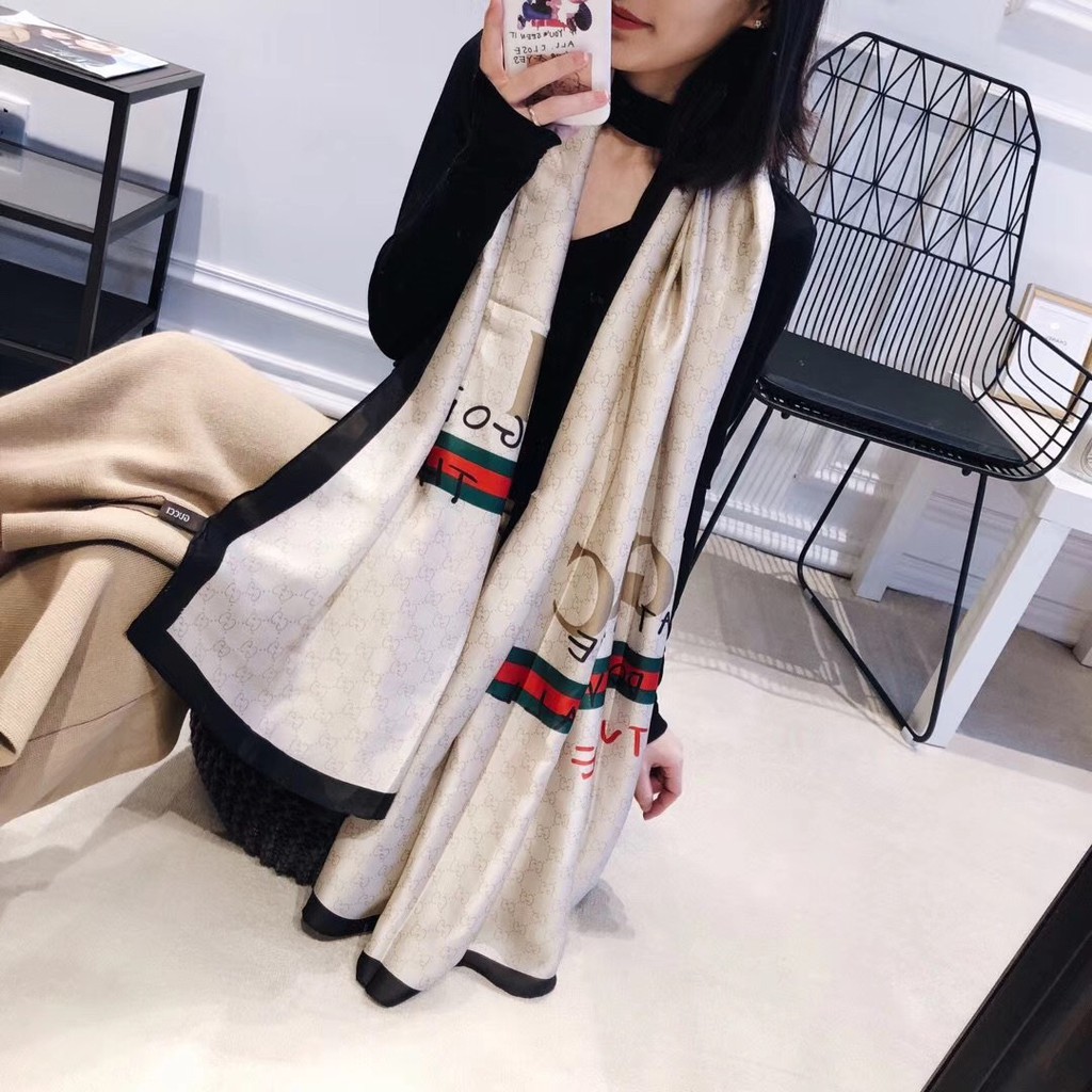 Khăn Choàng Lụa Dáng Dài Chống Nắng Thời Trang Cho Nữ