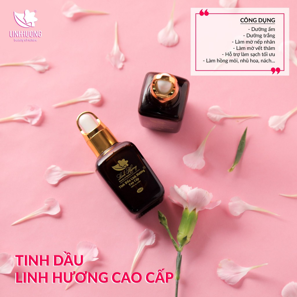 Tinh dầu xóa thâm Linh Hương 30ml – Xóa thâm do mụn, thâm mắt,  thâm nách, thâm do sẹo, thâm do rạn da, nhũ hoa