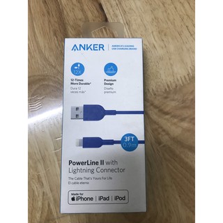 Cáp Lightning Anker Powerline II - Dài 0.9m - A8432