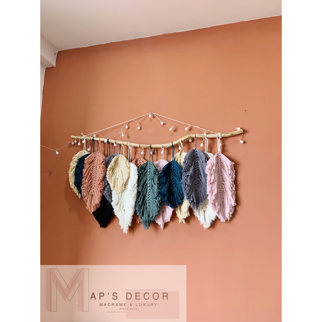 Rèm lá kích thước 1,2m macrame