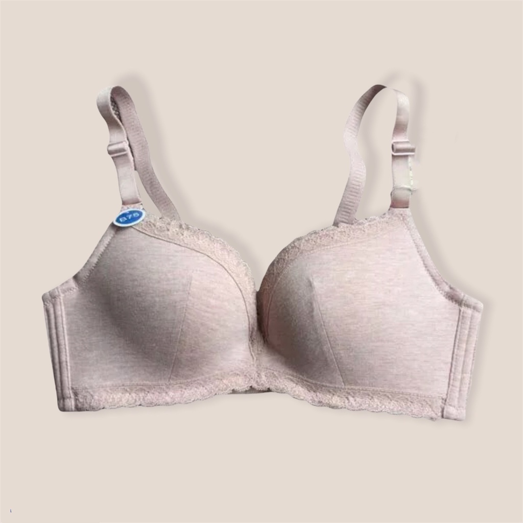 Áo Ngực nữ không gọng chất liệu cotton mút vừa nâng ngực tạo khe (V-06A)