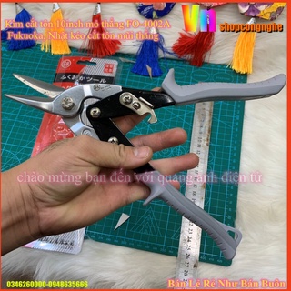 Kìm cắt tôn 10inch mỏ thẳng FO-4002A Fukuoka, Nhật kéo cắt tôn mũi thẳng