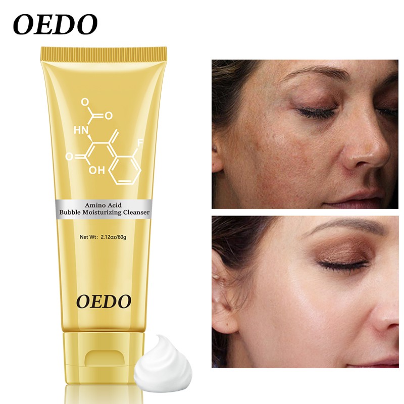Set 2 ống sữa rửa mặt OEDO Axit Amino dưỡng ẩm thu nhỏ lỗ chân lông chống lão hóa/nếp nhăn hiệu quả
