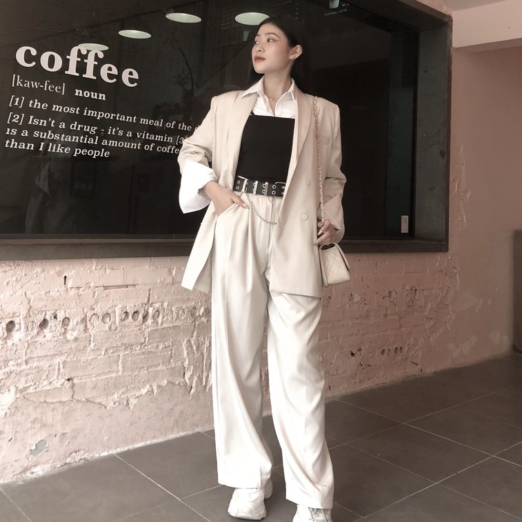 [Ảnh thật tự chụp]Set áo Blazer Dài Tay 2 Lớp Cầu Vai Cao Cấp Cho Nữ Thiết kế Inwear - 𝑴𝒐𝒏 𝑩𝒍𝒂𝒛𝒆𝒓 | BigBuy360 - bigbuy360.vn